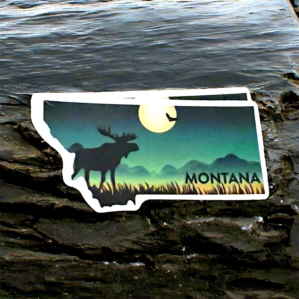 Montana Matte Finish PVC Removable Waterproof Decor Accent Sticker